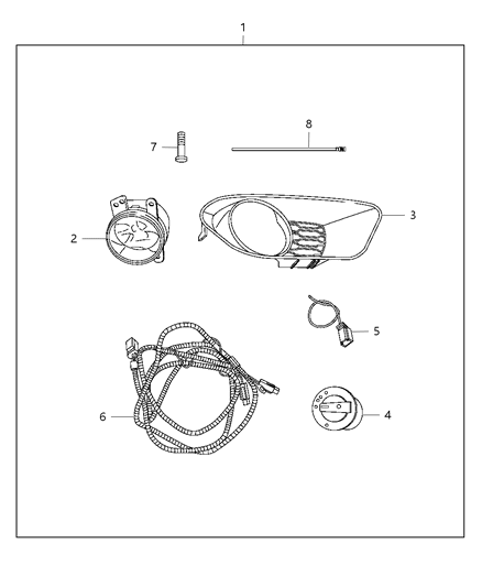 Switch Headlamp Diagram for 68072001AB