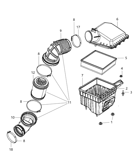 Duct Clean Air Diagram for 53032944AF