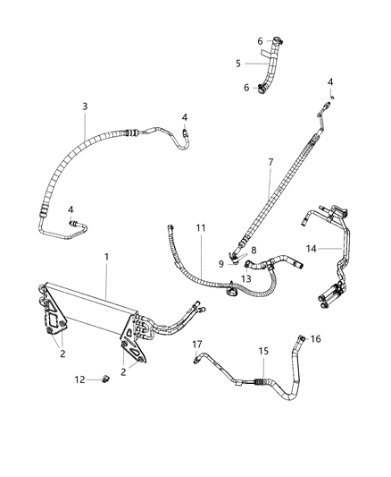 Screw Hexagon Head Pressure Hose To Pump Diagram for 6510387AA