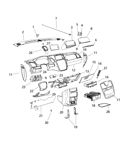 Pin Push Diagram for 1GA24BD1AA