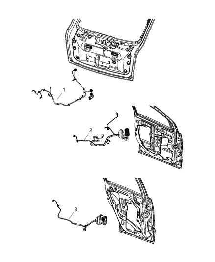 2014 Jeep Compass Wiring Liftgate Diagram for 68194393AC