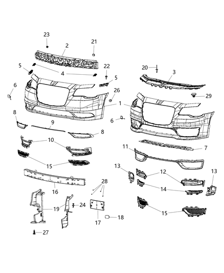 Bracket Fascia Support Diagram for 57010401AC
