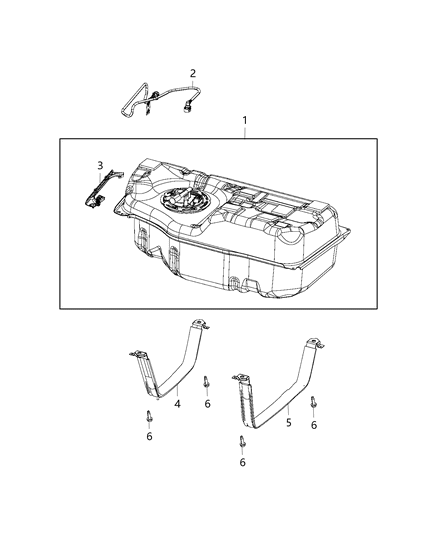 Tube Fuel Supply Diagram for 68241452AA