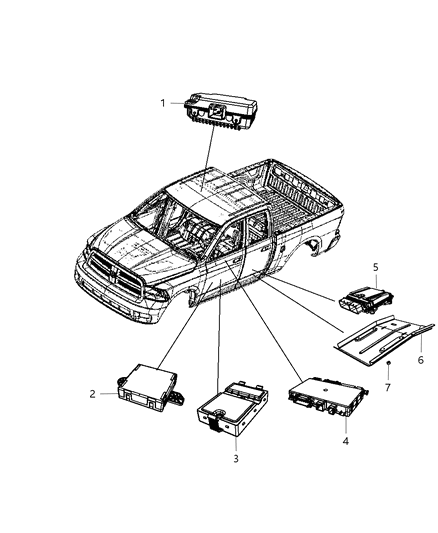 2007 Dodge Sprinter 2500 Module Diesel Exhaust Fluid Diagram for 5150527AH