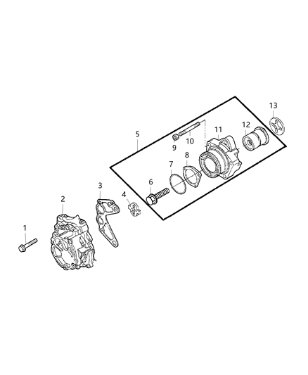 1998 Jeep Cherokee Rotor Set Oil Pump Diagram for 68101934AA