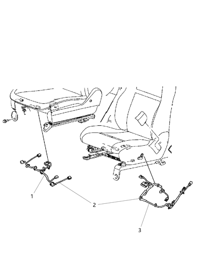 2003 Chrysler 300M Connector Plate Wiring Diagram for 68101726AA