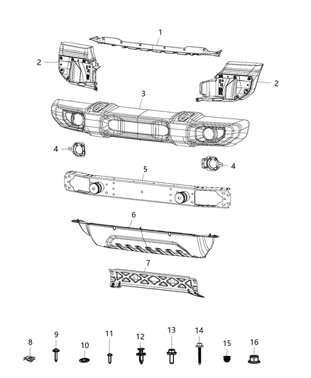 2008 Jeep Compass Cover Close - Out Diagram for 6QZ89RXFAB
