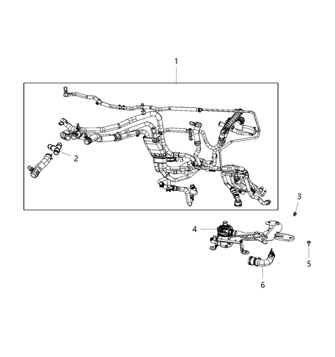 Auxiliary Pump Diagram for 68237841AA