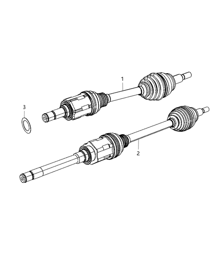 2000 Dodge Ram 3500 Van Shaft Axle Half Diagram for R2124712AC