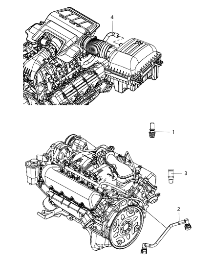 Tube Crankcase Vent To Intake Manifold Diagram for 53032856AB