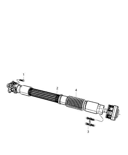 Shaft Drive Front Diagram for 68066661AA