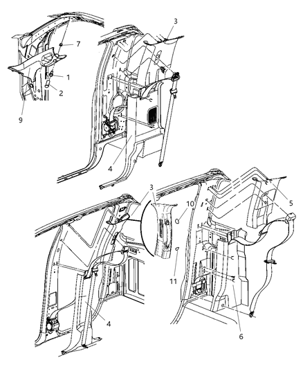 Molding A Pillar Diagram for 5GR28BD1AH