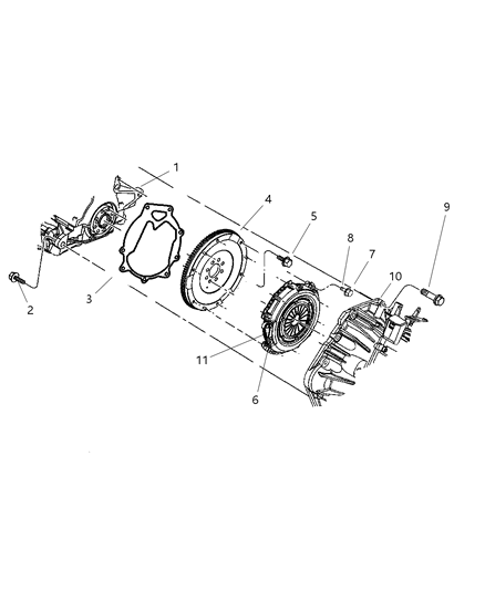 Pressure Plate Diagram for 5106042AD
