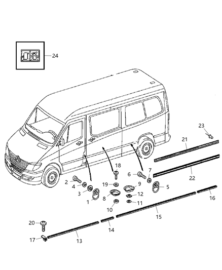 2025 Ram ProMaster 3500 Washer Diagram for 5103726AB