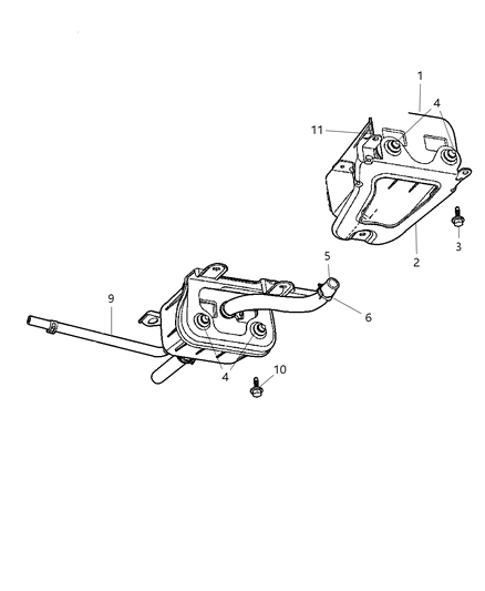 2014 Dodge Charger Canister Vapor Diagram for 4891624AA