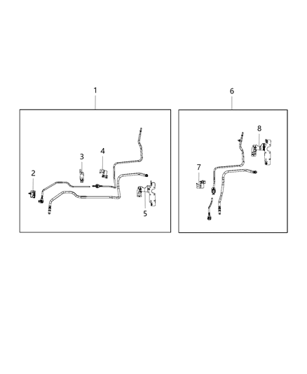 2008 Jeep Compass Bundle Fuel Supply And Return Diagram for 68297751AD