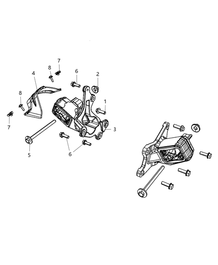 2010 Jeep Wrangler Bolt And Coned Washer Hexagon Head M12X1.75X175.00 Diagram for 6508576AA