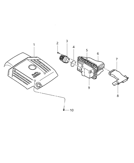 Cover Engine Diagram for 4891644AC