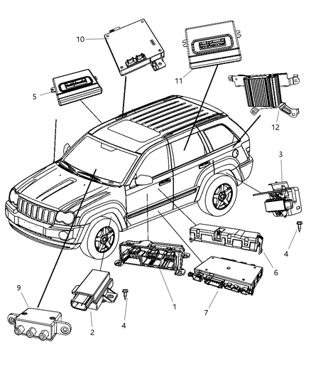 Module Heated Seat Control Diagram for 4602670AD