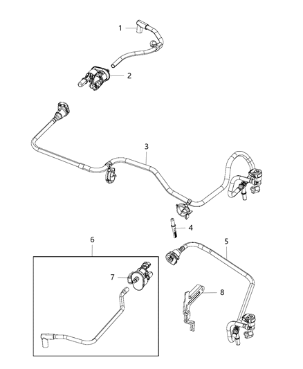 Hose Purge Diagram for 68289799AC