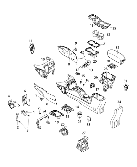 2006 Jeep Commander Cover Switch Opening Diagram for 6RH78LXHAA