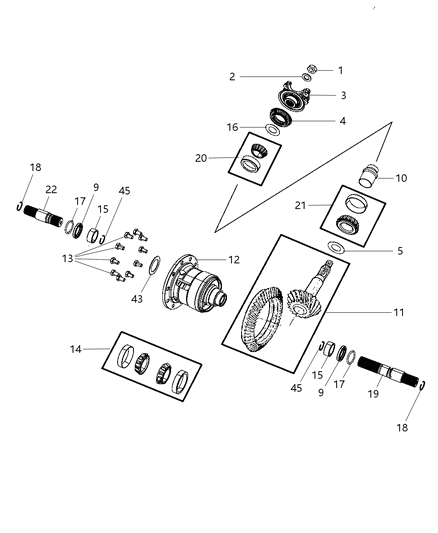 Case Differential Diagram for 5038236AB