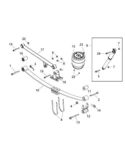 2007 Dodge Sprinter 3500 Fitting Air Tube Diagram for 68228541AA