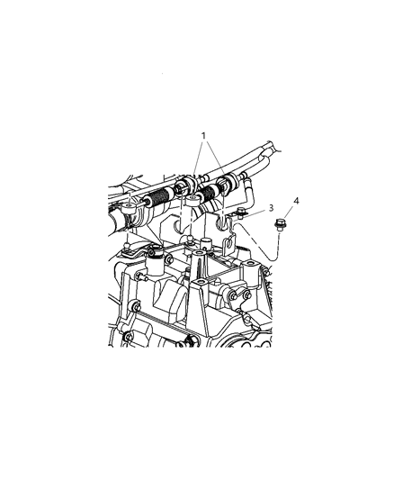2012 Dodge Charger Cable Gearshift Control Diagram for 5062120AE