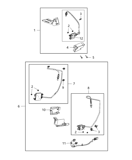 Sensor Particulate Matter Diagram for 68146140AC