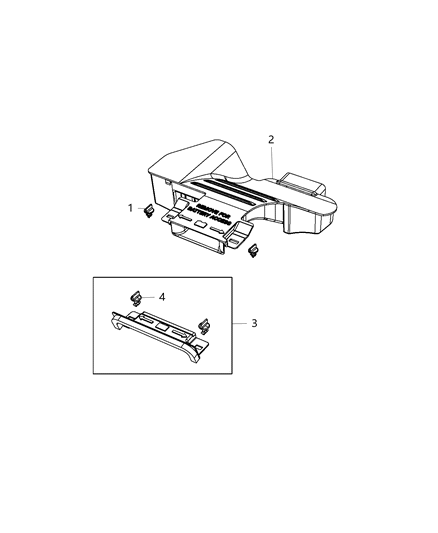 2014 Jeep Compass Shield Throttle Control Diagram for 4891851AA
