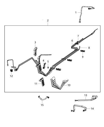 Tube Fuel Supply Diagram for 68445173AA