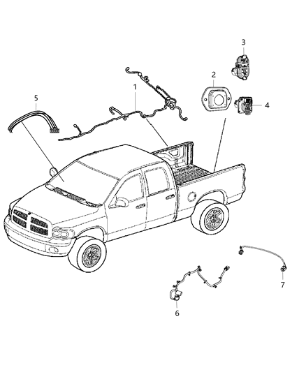 2009 Dodge Sprinter 3500 Wiring Kit Trailer Tow Electronic Trailer Brake Diagram for 68242214AA