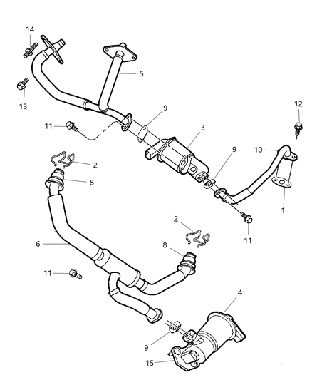 Valve EGR Diagram for 4591815AC