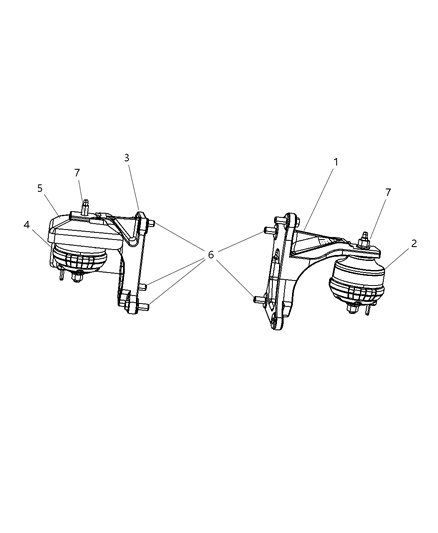 1986 Dodge D250 Heat Shield Engine Mount Diagram for 52126183AB