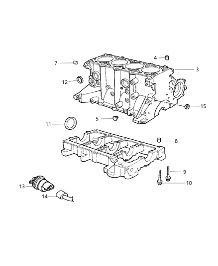 2014 Jeep Patriot Block Short Diagram for 5093711AB
