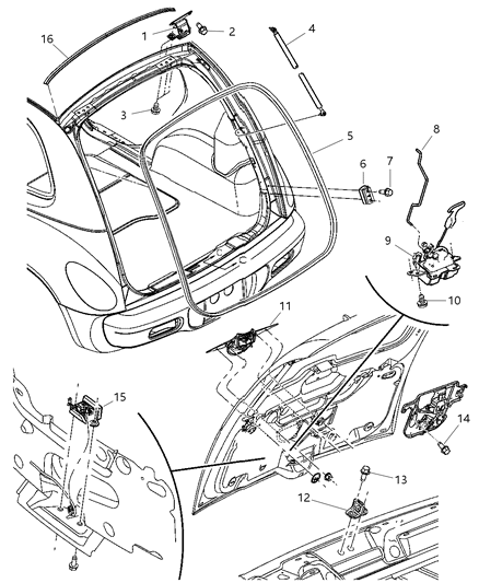Handle Liftgate Includes Touch Pad Switch Diagram for ZK71DX8AB