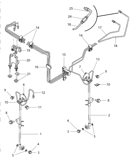 Clip Fuel Bundle Diagram for 5137749AA