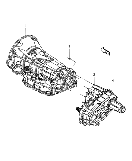 Transfer Case Diagram for 52123219AC