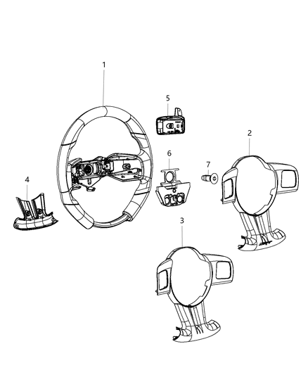 Wheel Steering Diagram for 1RM331X9AD