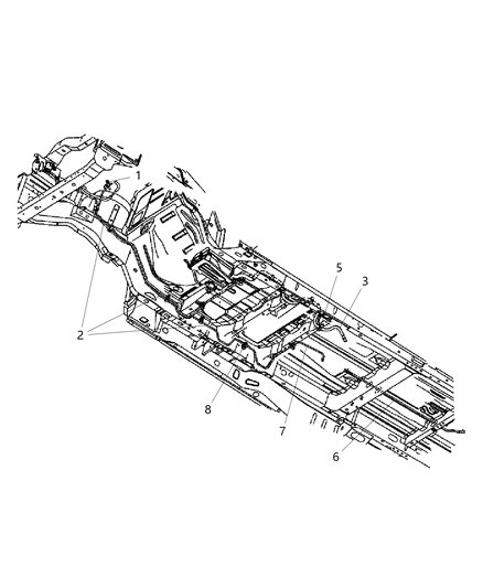 Clip Fuel Bundle Diagram for 4809668AA