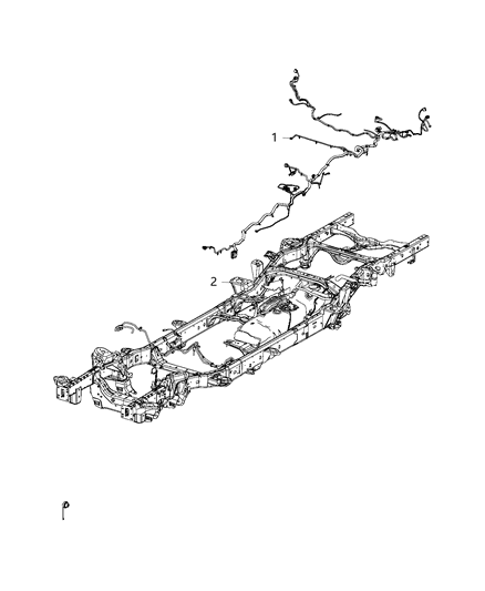 2019 Ram 1500 Wiring Chassis Diagram for 68345403AC