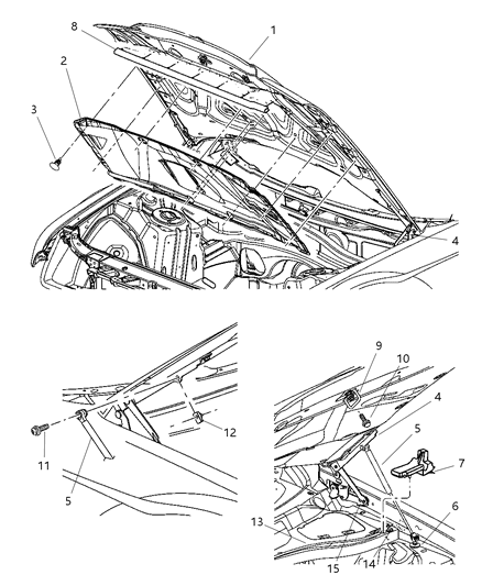Hood Diagram for 5112137AC