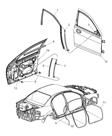 Seal A - Pillar Base Diagram for 4814538AG