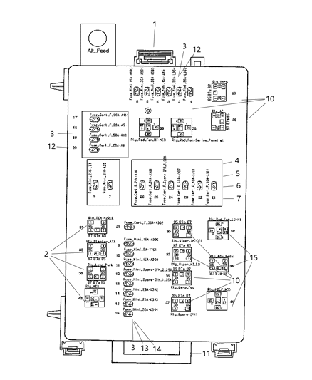 Power Distribution Center Diagram for 4692170AF