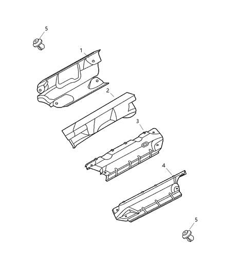 Clip Heat Shield Diagram for 52013444AA