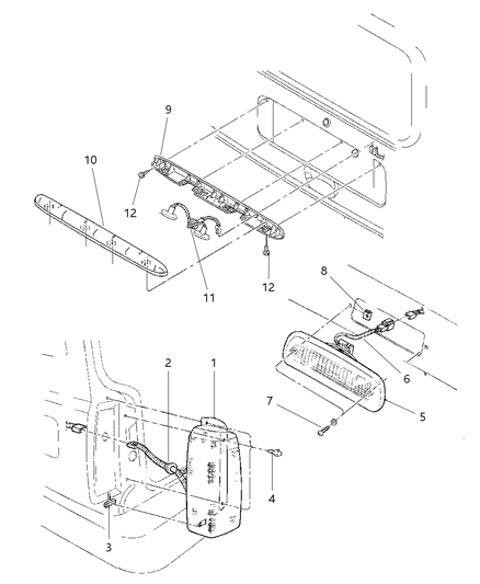 Cover Lamp Diagram for 5FL86DX9AB