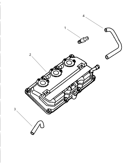 Valve PCV Diagram for 4792606AA