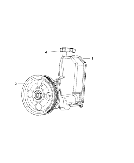 2011 Ram 2500 Pump Power Steering Diagram for 52129328AB