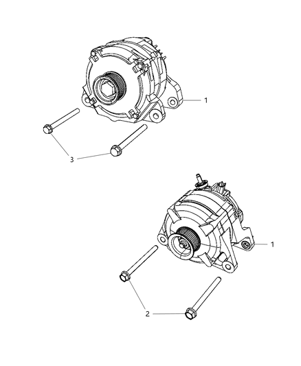 2011 Ram 2500 Generator Engine Diagram for 56028697AO