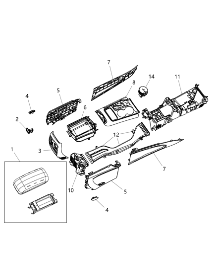 2002 Dodge Caravan Bezel Gear Shift Indicator, Shift Override Diagram for 1SU811X9AD